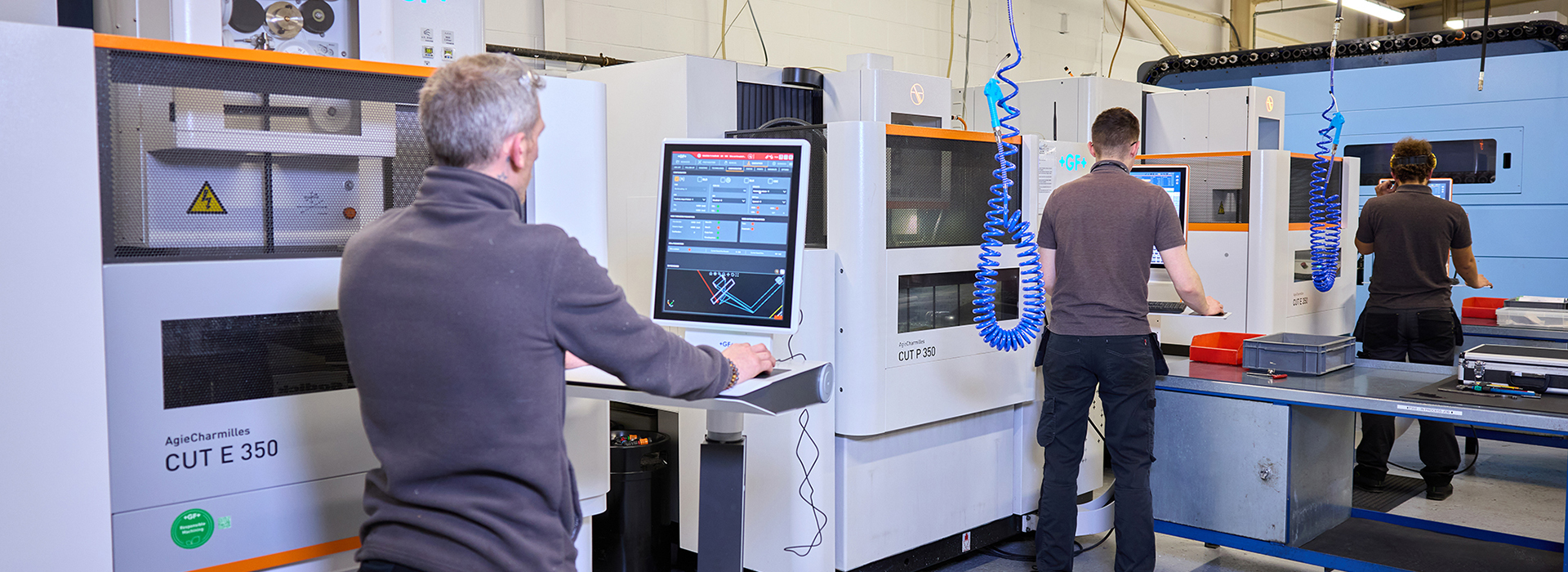 Electric discharge machining department at Kirkstall Precision
