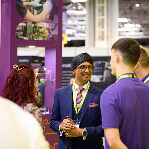 Kirkstall and Kaleidex team members at Med Tech Expo 2025