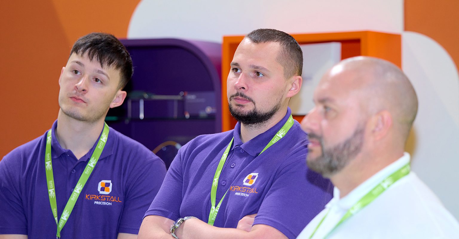 NEC Expo 2025 0382 web optimised 1920×700 ed RL Kirkstall team members at Med Tech Expo 2025